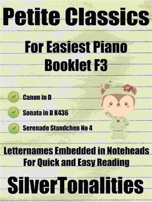 cover image of Petite Classics for Easiest Piano Booklet F3